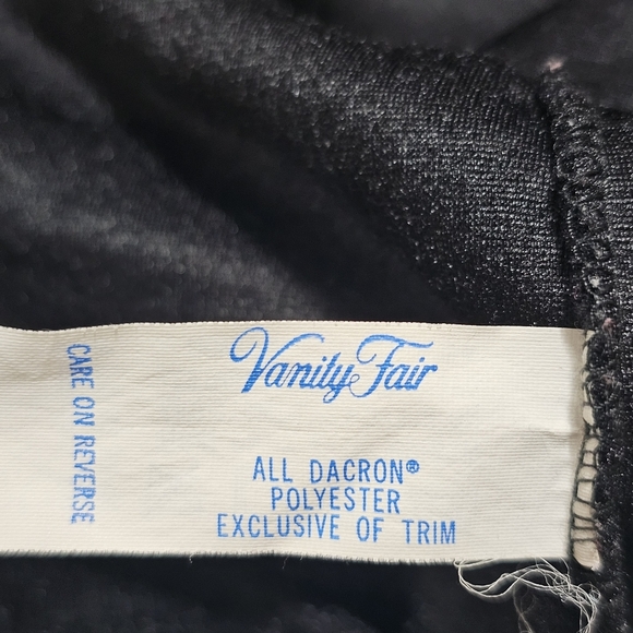 Vanity Fair Womens Size M Vintage 80s MOD Lounge Plush Lounge House Dress Retro - Picture 13 of 13